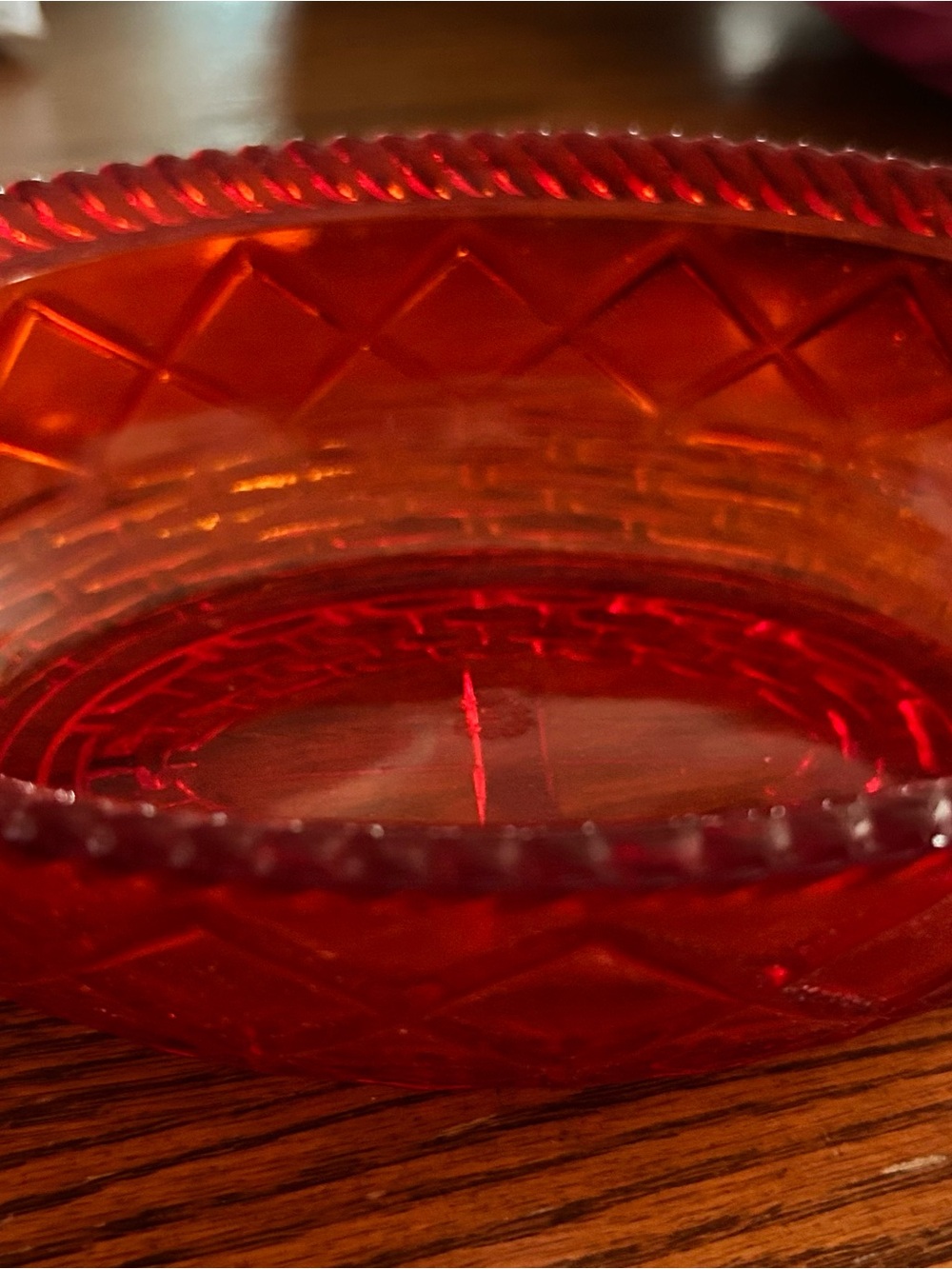 Westmoreland Ruby Red Diamond Nest ONLY for hen on nest